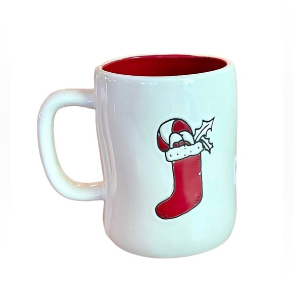 NEW Rae Dunn Christmas Double Sided Joy Mug Christmas Stocking Santa 🎅🏻 - Picture 5 of 6